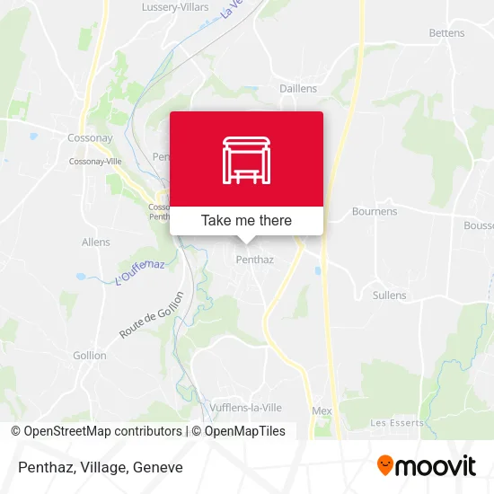 Penthaz, Village map