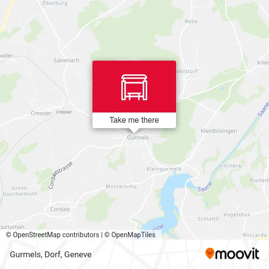 Gurmels, Dorf map
