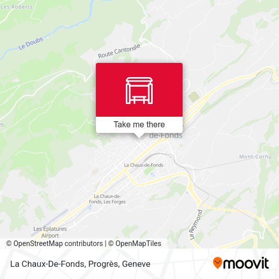 La Chaux-De-Fonds, Progrès map