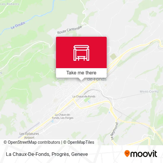 La Chaux-De-Fonds, Progrès map