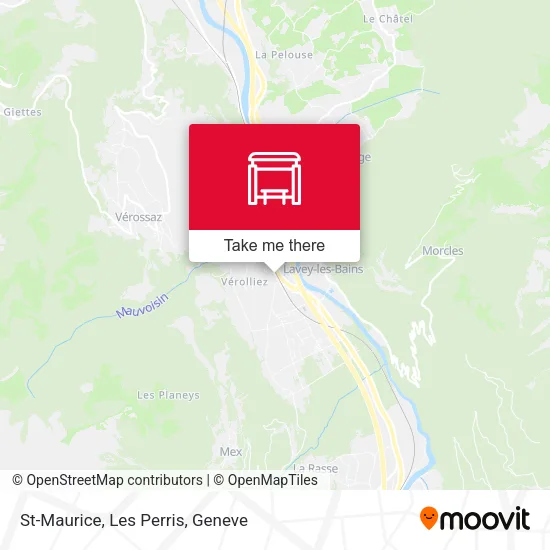 St-Maurice, Les Perris map