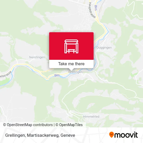 Grellingen, Martisackerweg map