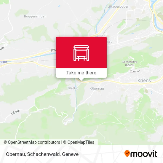 Obernau, Schachenwald map