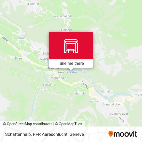 Schattenhalb, P+R Aareschlucht map
