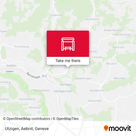 Utzigen, Aebnit map