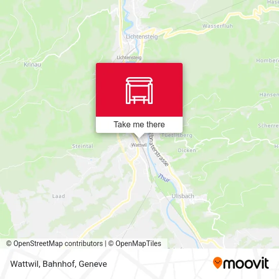 Wattwil, Bahnhof map