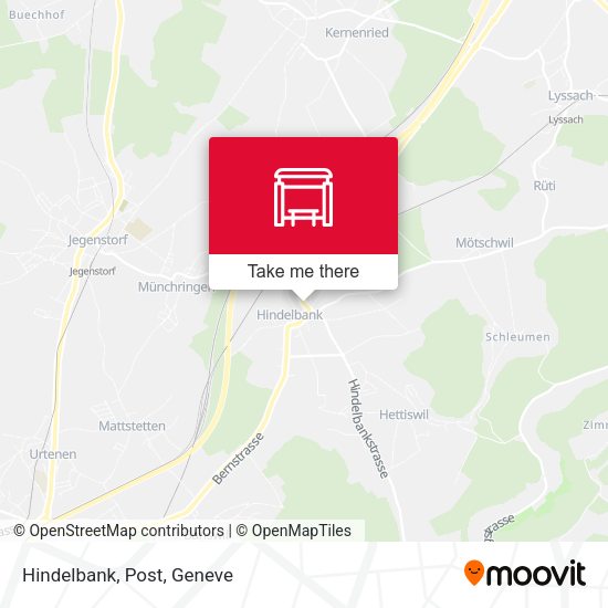 Hindelbank, Post map