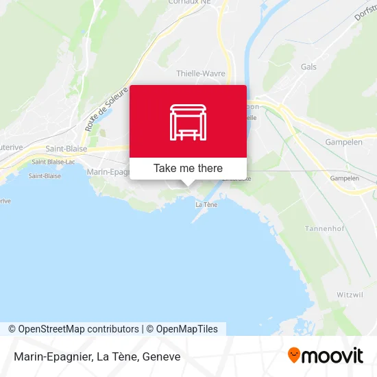 Marin-Epagnier, La Tène map