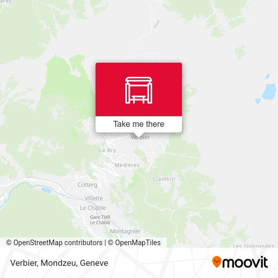 Verbier, Mondzeu map
