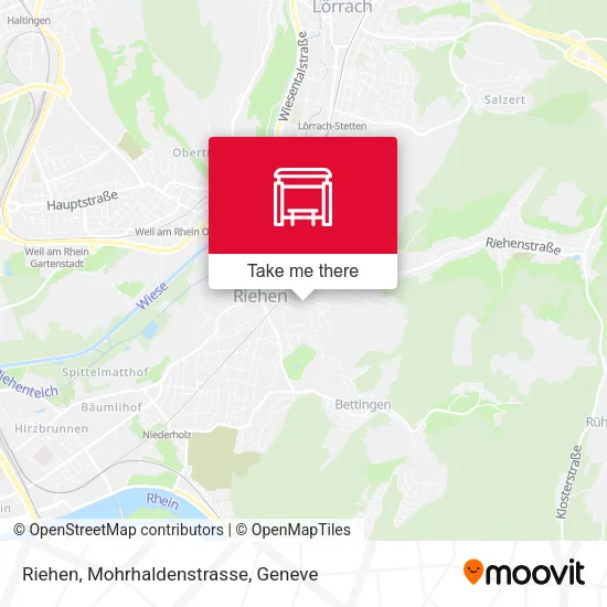 Riehen, Mohrhaldenstrasse map