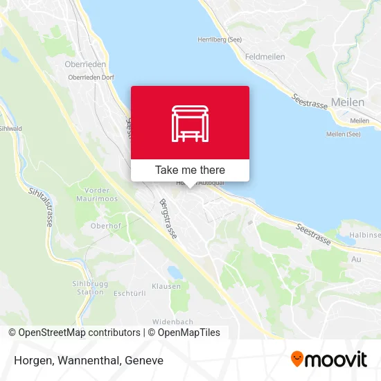 Horgen, Wannenthal map