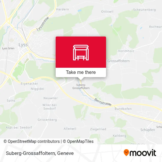 Suberg-Grossaffoltern map