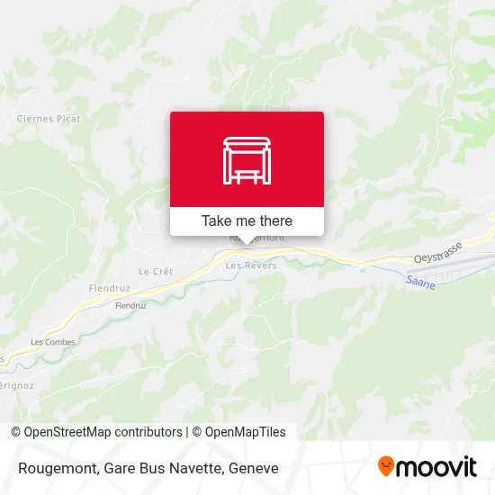 Rougemont, Gare Bus Navette plan