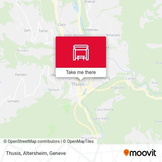 Thusis, Altersheim map