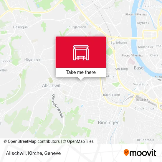 Allschwil, Kirche map