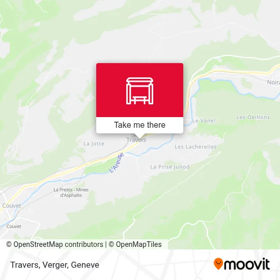 Travers, Verger map