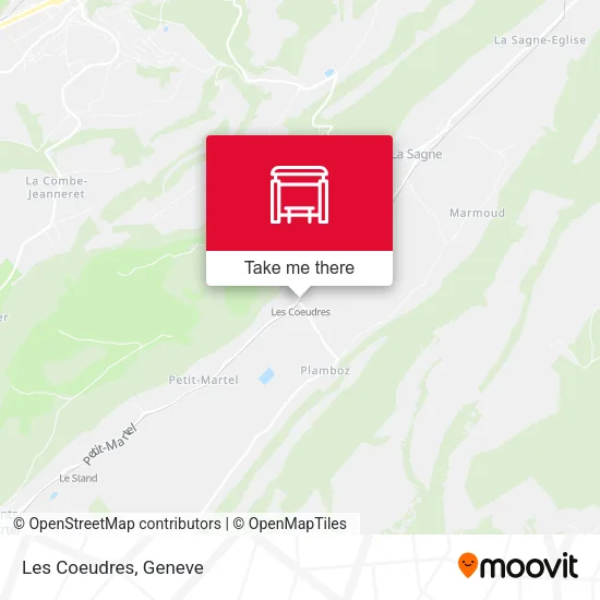 Les Coeudres map