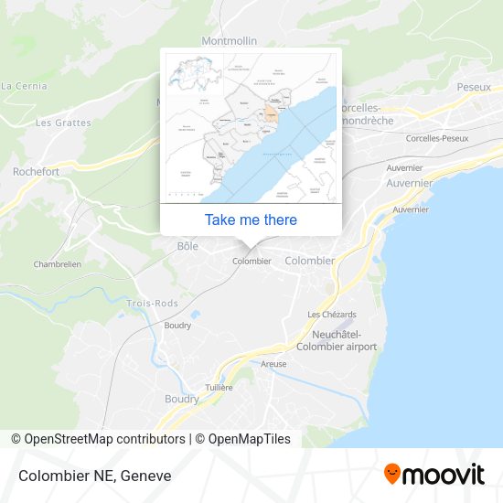 Colombier NE map