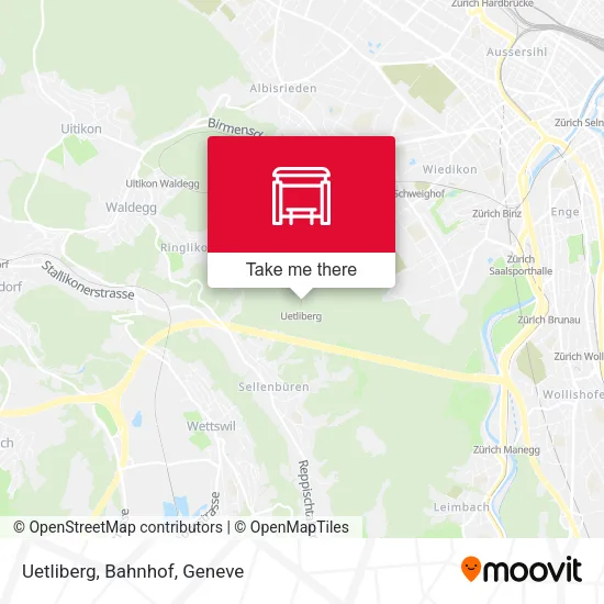 Uetliberg, Bahnhof map
