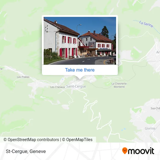 St-Cergue map