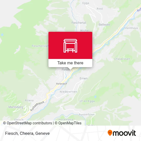 Fiesch, Cheera map