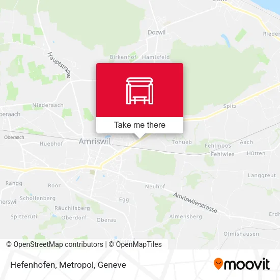 Hefenhofen, Metropol map
