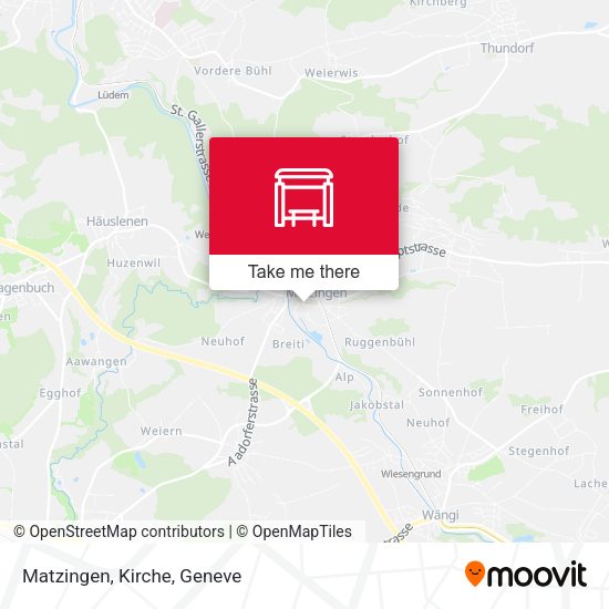 Matzingen, Kirche map