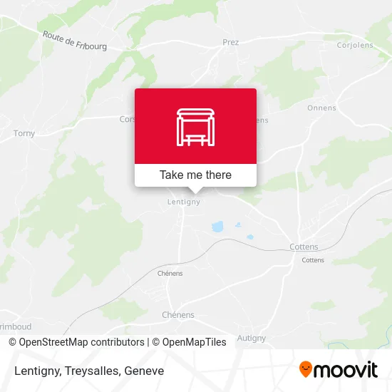 Lentigny, Treysalles map