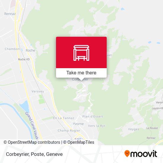 Corbeyrier, Poste map