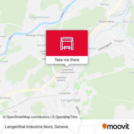 Langenthal Industrie Nord map