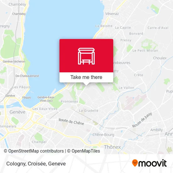 Cologny, Croisée map