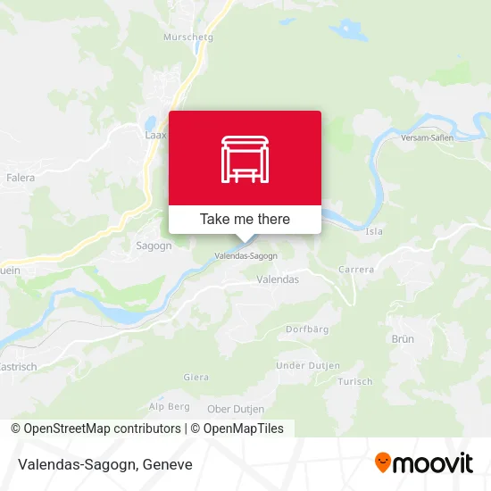Valendas-Sagogn map