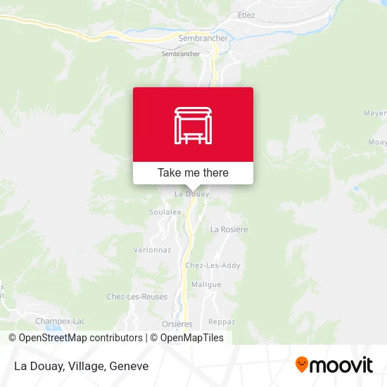 La Douay, Village map