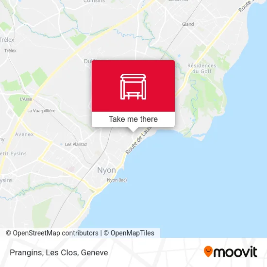 Prangins, Les Clos map