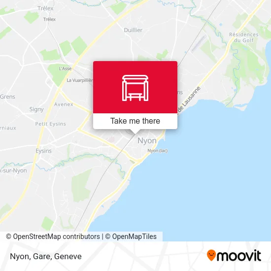 Nyon, Gare map