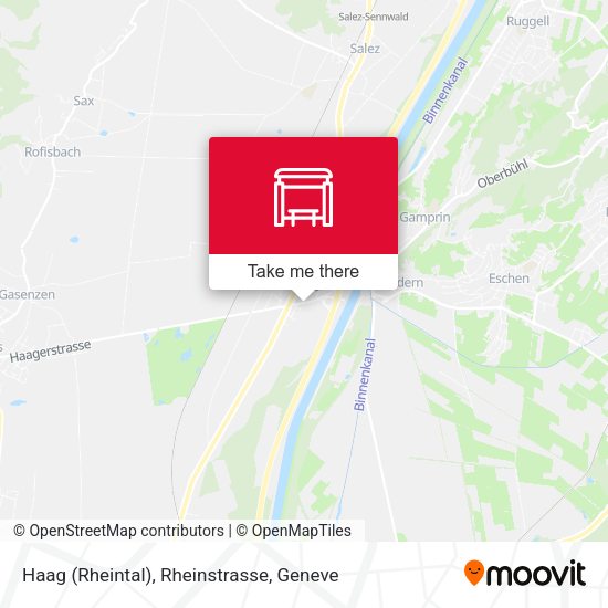 Haag (Rheintal), Rheinstrasse map
