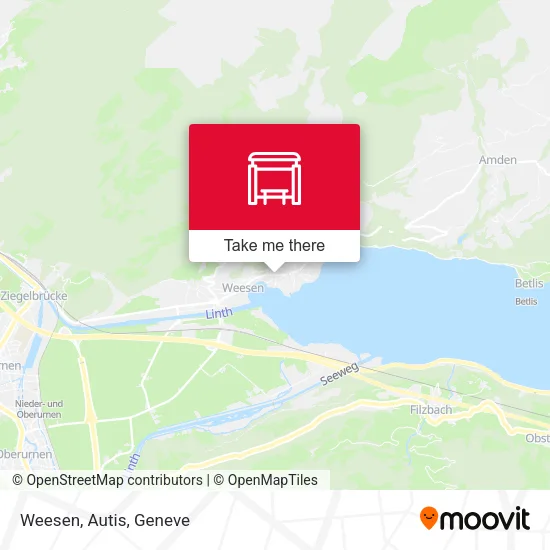 Weesen, Autis map