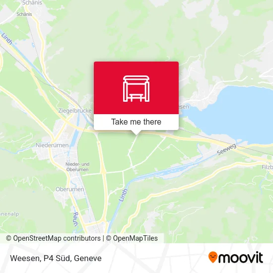 Weesen, P4 Süd map