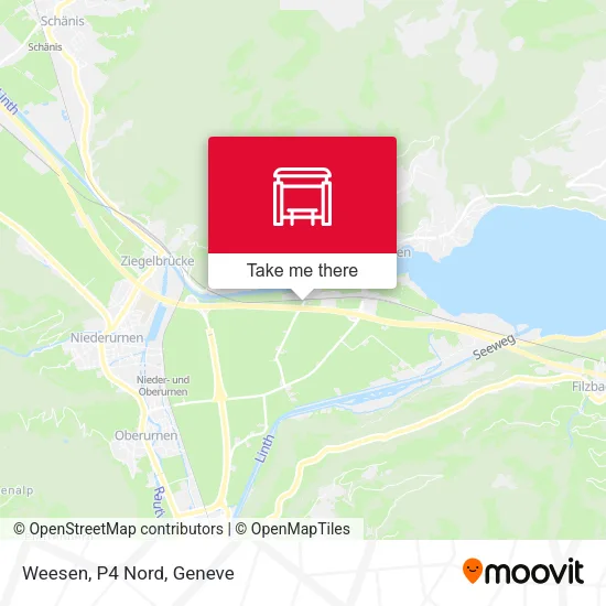 Weesen, P4 Nord map