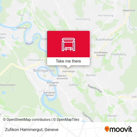 Zufikon Hammergut map