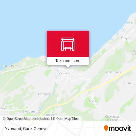 Yvonand, Gare map