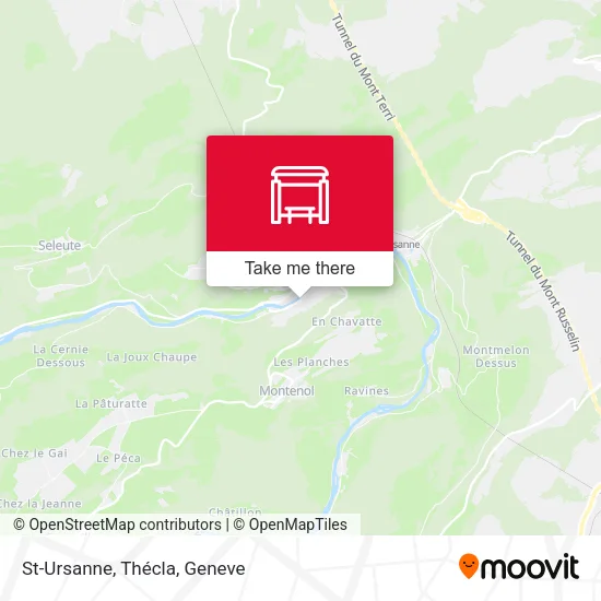 St-Ursanne, Thécla map