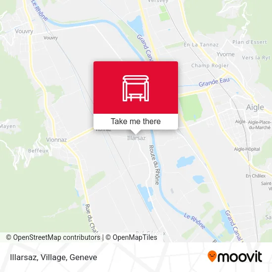 Illarsaz, Village map