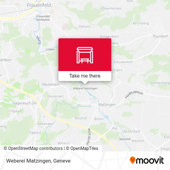 Weberei Matzingen map