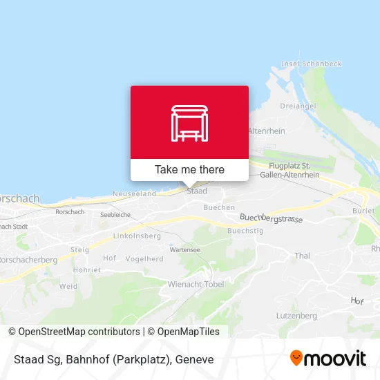 Staad Sg, Bahnhof (Parkplatz) plan