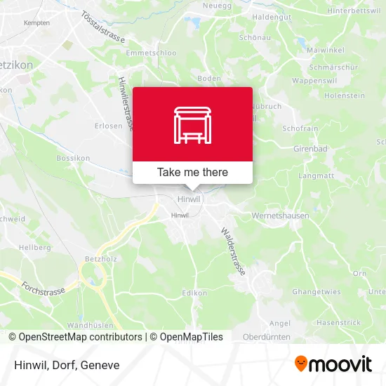 Hinwil, Dorf plan