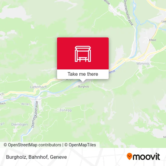 Burgholz, Bahnhof map