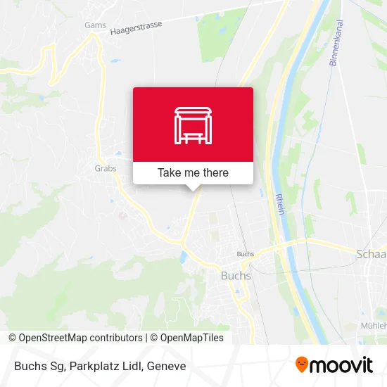 Buchs Sg, Parkplatz Lidl map