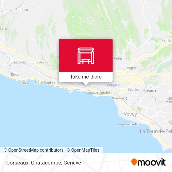 Corseaux, Chatacombe map