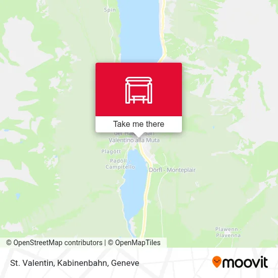 St. Valentin, Kabinenbahn map